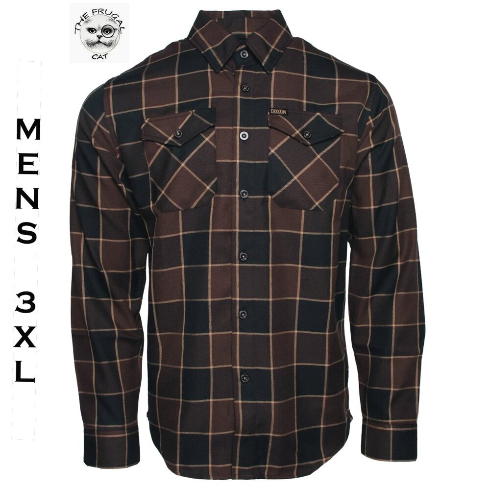 DIXXON FLANNEL - DRIFTER Flannel Shirt- 10 YR - Men's 3XL